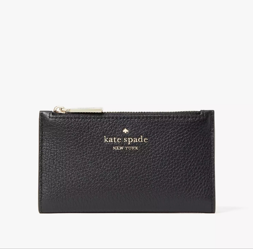 Kate Spade Leila Small Slim Bifold in Black